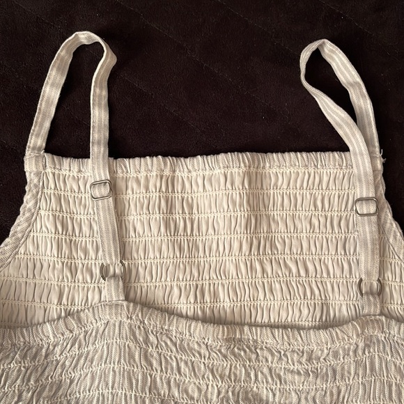 Abercrombie Kids Babydoll Tank Top. Thin Light Blue & White Stripes. Size 13/14 - Picture 6 of 10